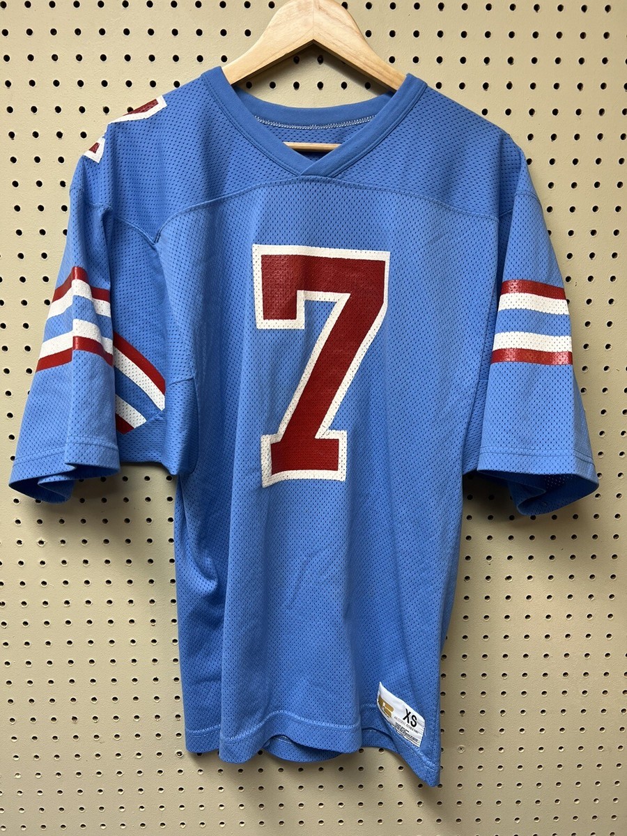 Vintage Russell Athletic Made in USA #7 Football Jersey Powder