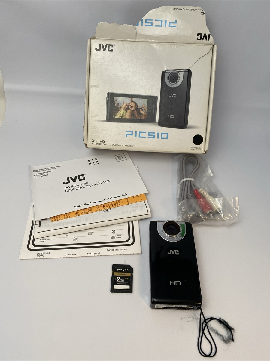 JVC PIC SIO GC-FM2 HDメモリーカメラ ブルー HDメモリーカメラ