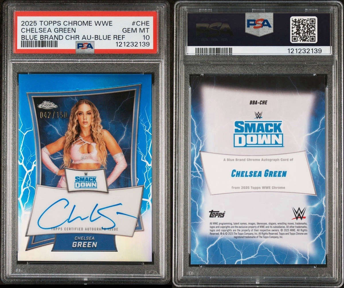 2025 Topps Chrome WWE - Blue Brand Autographs Chelsea Green #BBA