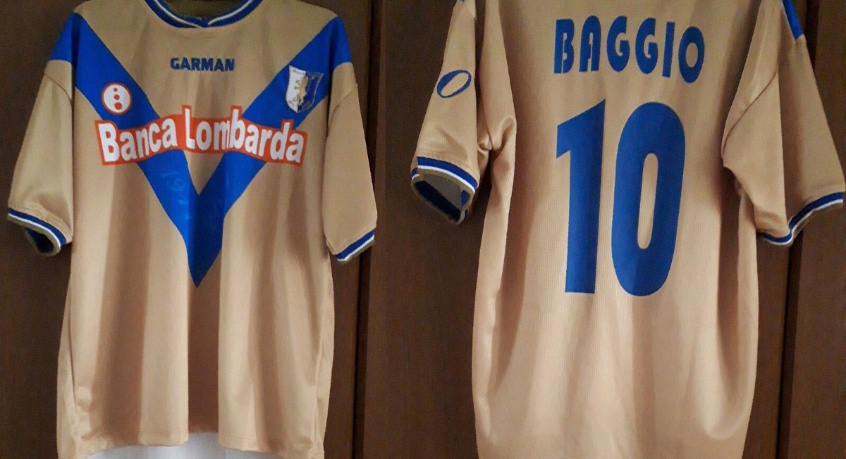 BAGGIO #10 BRESCIA CALCIO Maglia THIRD Shirt L 2001/02 Football