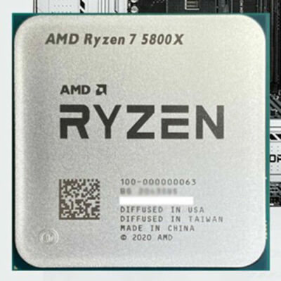 AMD Ryzen 7 5800X R7-5800X 3.8GHz 8Core 16Thr Socket AM4 105W CPU