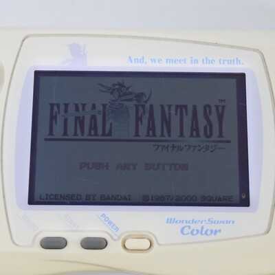 WonderSwan Color Final Fantasy II 2 FF2 Console WSC-001 Bandai