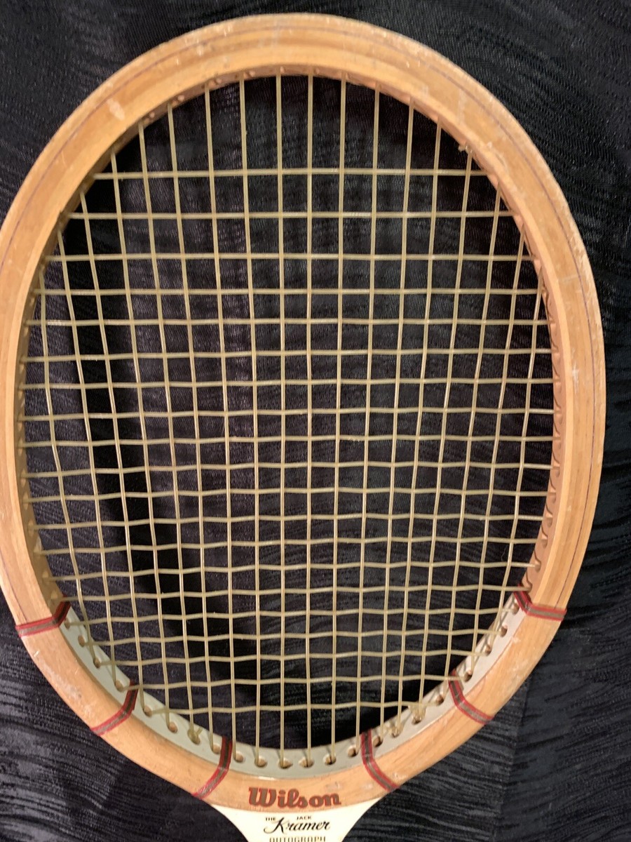 Vintage 1960's Wilson Wood Jack Kramer Autograph Tennis Racquet