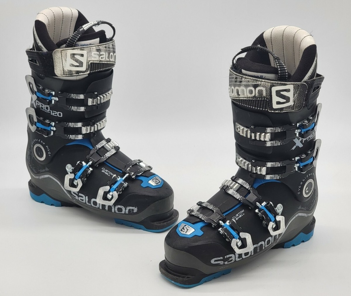 Salomon X Pro 120 Energyzer Ski Boots Custom Fit 3D Liners Mondo