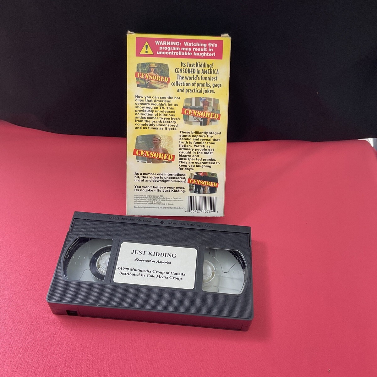 Just Kidding Too hot for TV Censored in America VHS tape movie | eBay