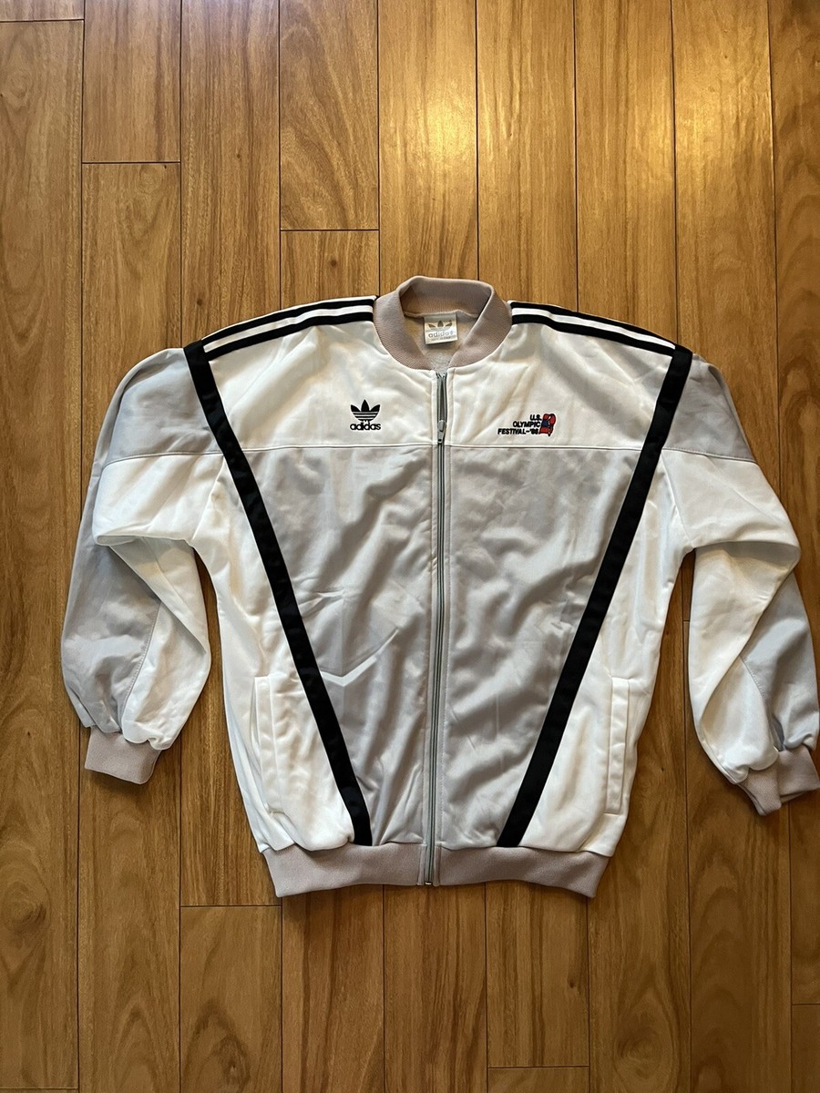 Vintage 1986 Adidas US Olympic Festival Track Jacket Men's XL 80s