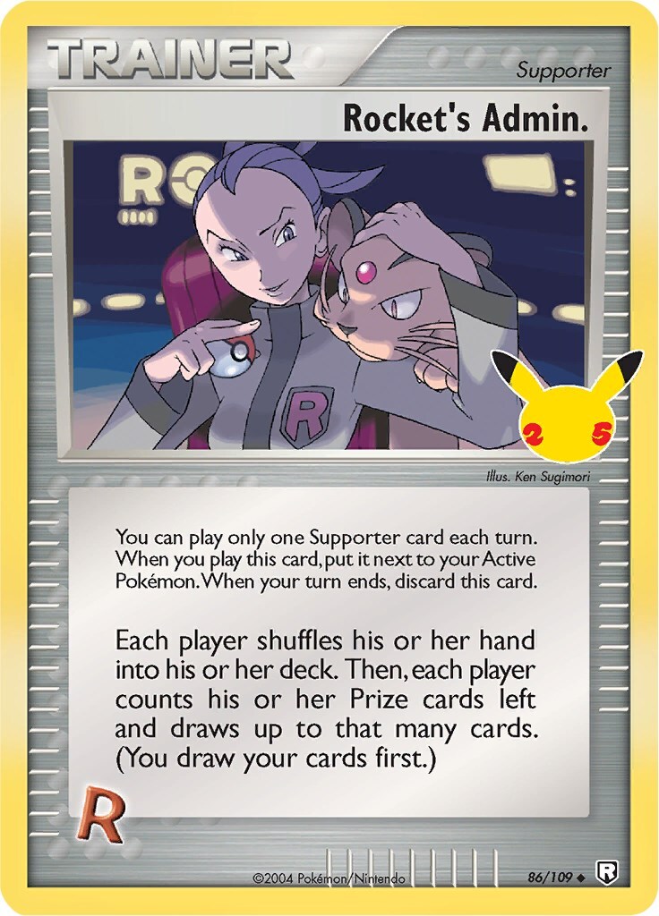 Rocket's Admin. 86/109 Celebrations: Classic Collection Holo for