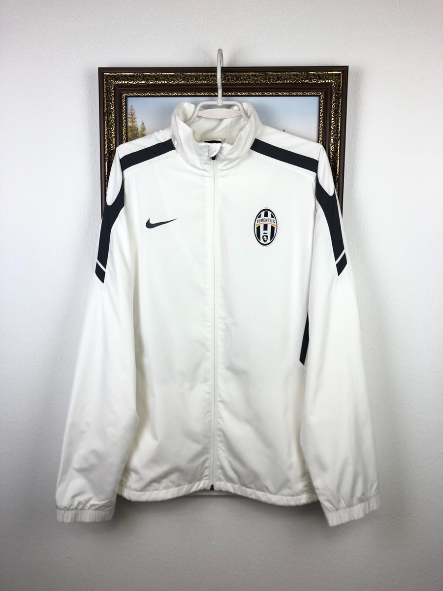 Vintage Nike Juventus Football Jacket Soccer Track Top Mens White