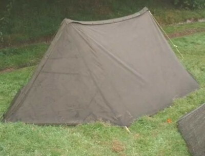 US Military Issue Shelter Half WASHED (EVERYTHING for 1 complete