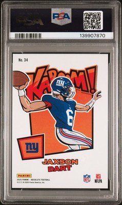 2025 Panini Absolute - Kaboom! Horizontal Jaxson Dart #34 (RC) for