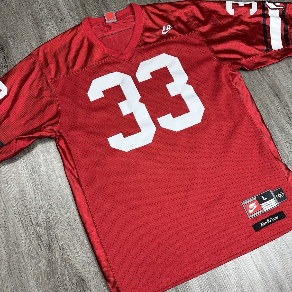 Georgia UGA Bulldogs Terrell Davis #33 Nike Field General Jersey