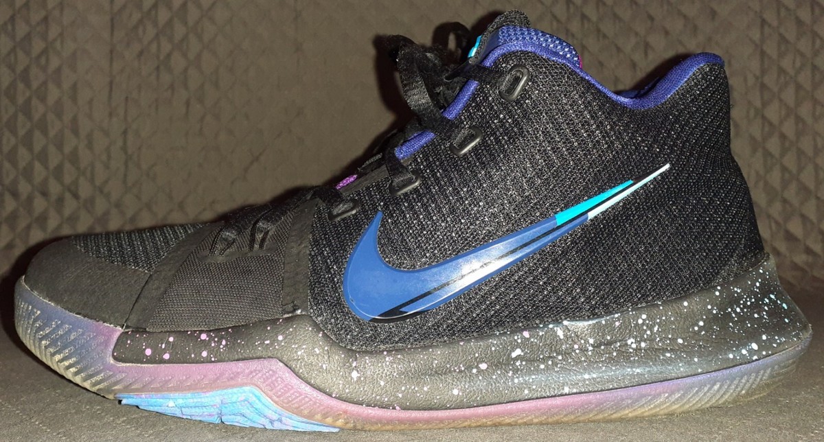 Nike Kyrie 3 Flip The Switch Black Purple Blue Galaxy Basketball
