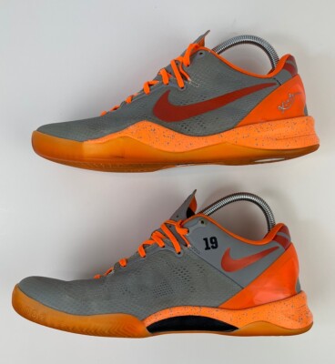 Nike Men's Kobe VIII 8 Nike ID Orange & Grey Basketball 586174-992