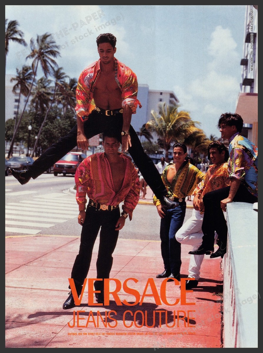 Versace Jeans Couture South Beach Miami 1990s Print Advertisement