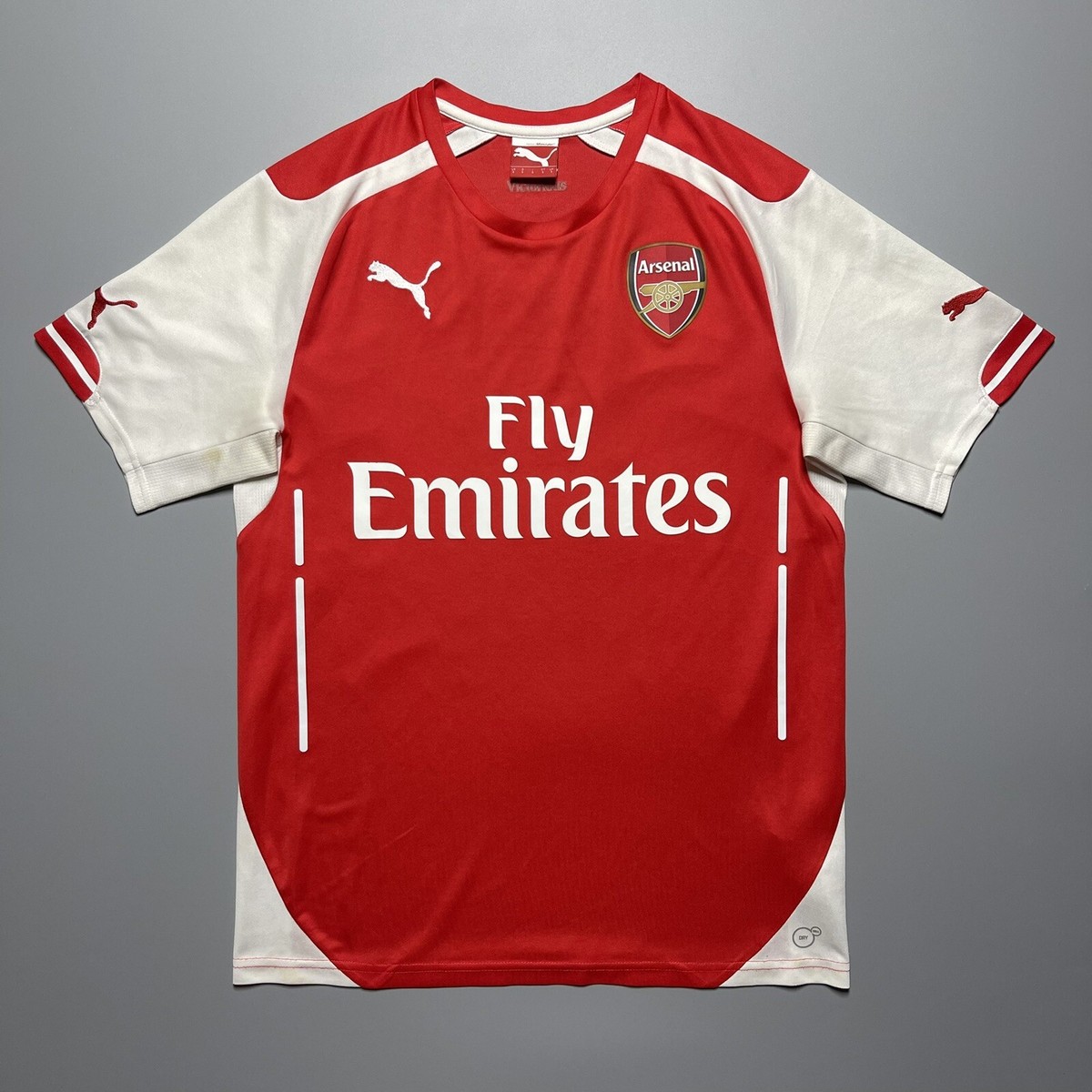 ARSENAL PUMA 2014/2015 FOOTBALL SOCCER HOME JERSEY #11 OZIL SIZE