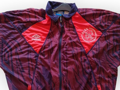 Vintage Ajax Amsterdam 1994-95 Umbro Training Jacket Soccer XL-2XL