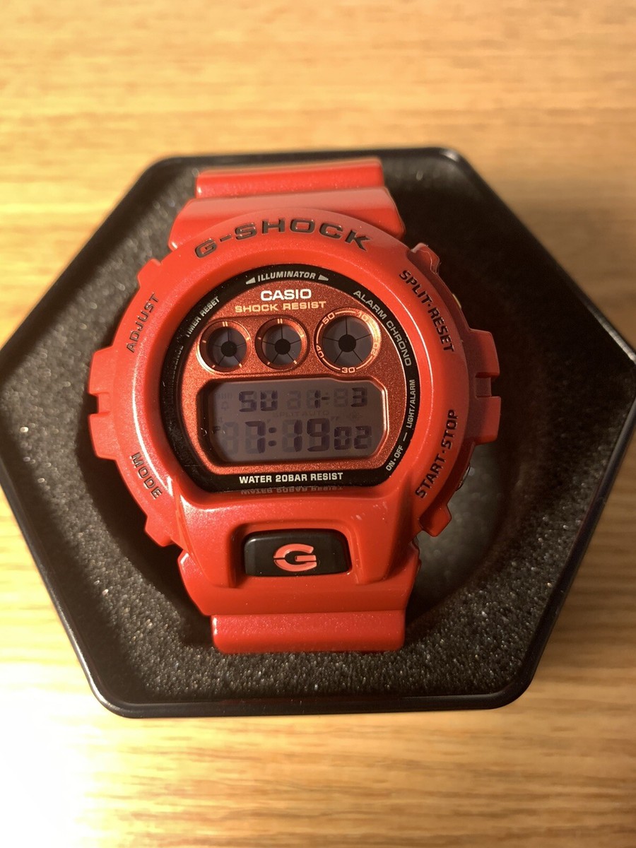 Casio G-SHOCK 3230 Men's DW-6900MF Red Mirror Digital Military