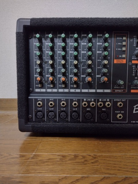Yamaha EMX640 6 Channel Powered Mixer Dual Amp Confirmed Operation