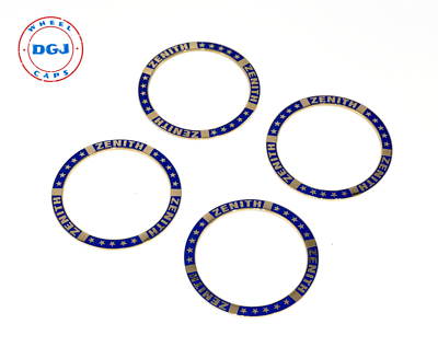 Superswept Zenith Blue on Gold Rings for Lowrider Wire Wheel