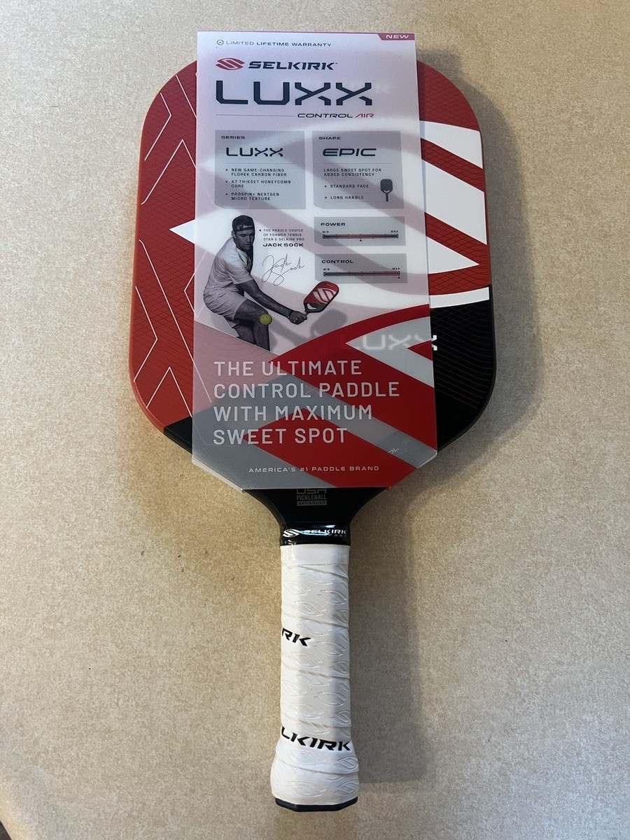 Selkirk Luxx Control Air Epic Pickleball Paddle - Red/Black for