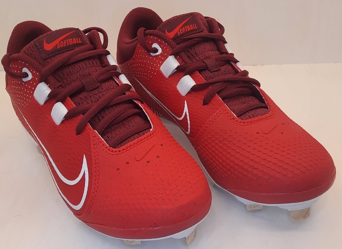NEW Women's 7 Nike Hyperdiamond 4 Pro Softball Cleats Red And