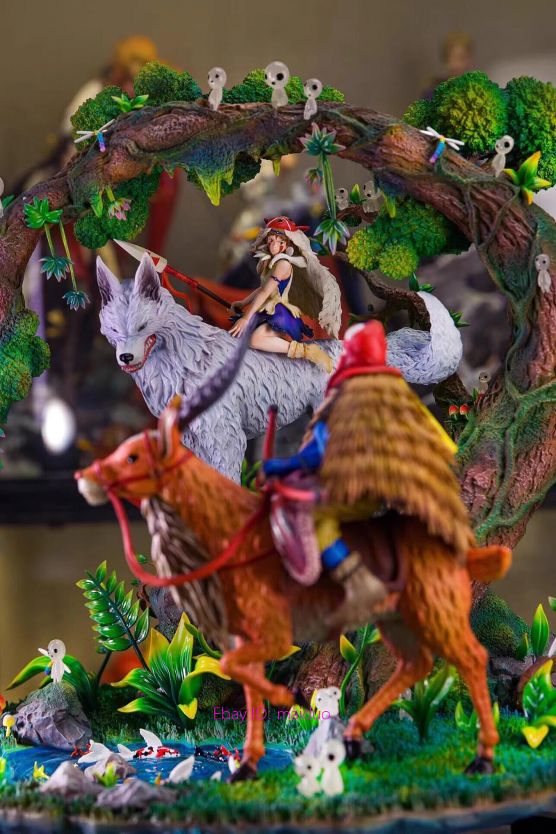 Princess Mononoke Resin OPM Studio Statue with led 50cm in stock