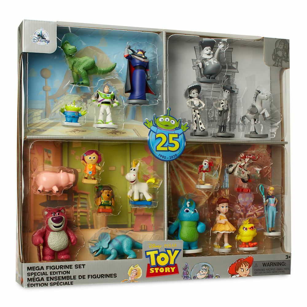 Disney Store Toy Story 25th Anniversary Mega Figure Play Set