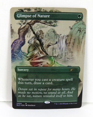 MTG Secret Lair 30th Countdown Glimpse of Nature FOIL Unplayed NM