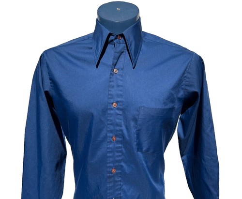 Vintage 50s Penneys Towncraft Loop Collar Button Up Shirt Mens