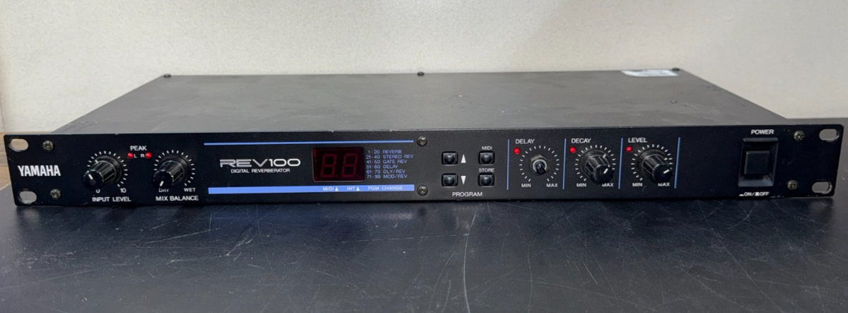 Yamaha REV100 Digital Reverberator With Power Adapter Ao4020247