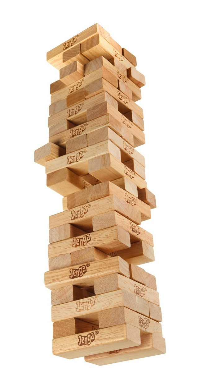 Classic Jenga Game With Genuine Hardwood Hasbro A2120 Ages 6