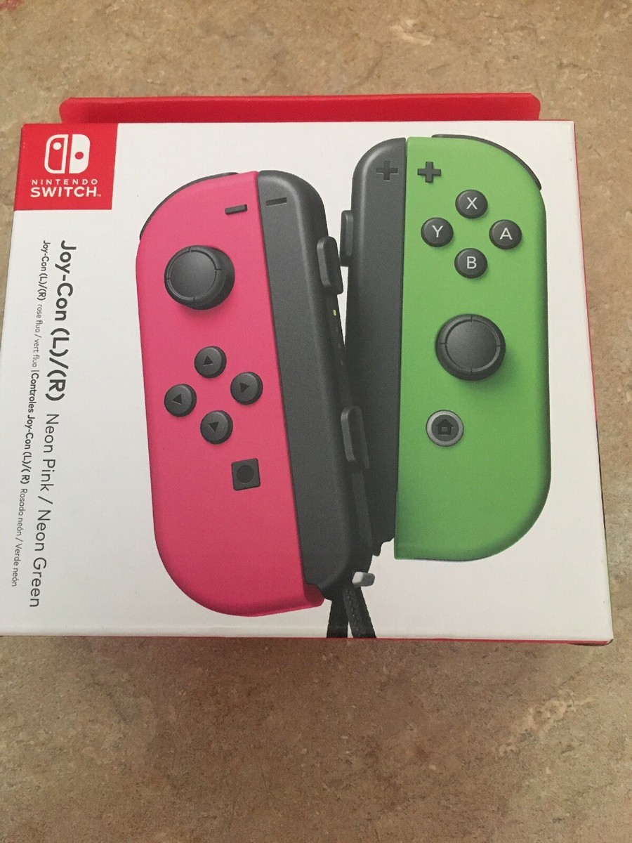Official Nintendo Switch Joy-Con Set [ L Neon PINK & R Neon GREEN