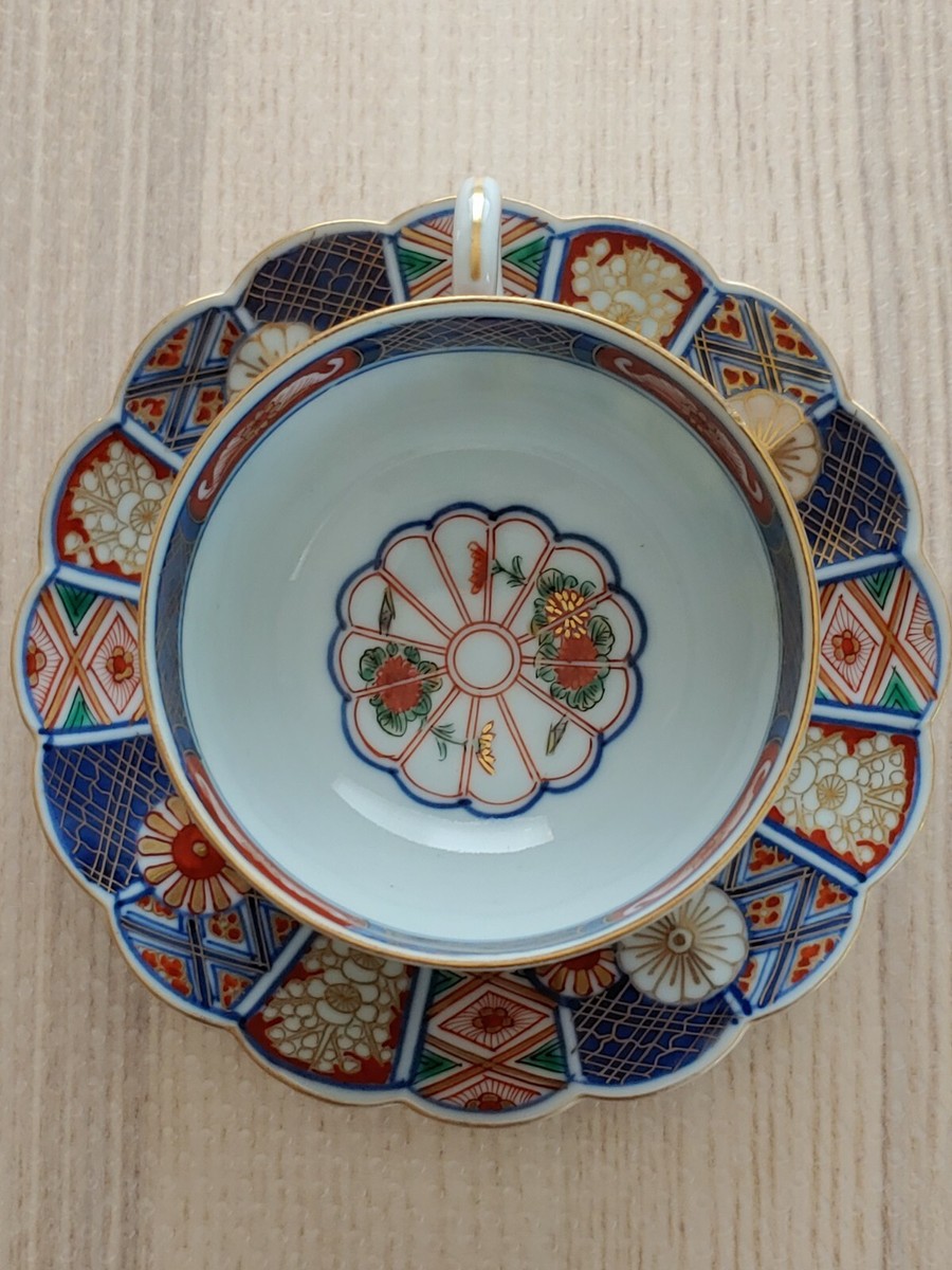 大聖寺伊万里焼青花五彩瓷奇玉宝鼎之珍Japanese Imari Wucai Blue
