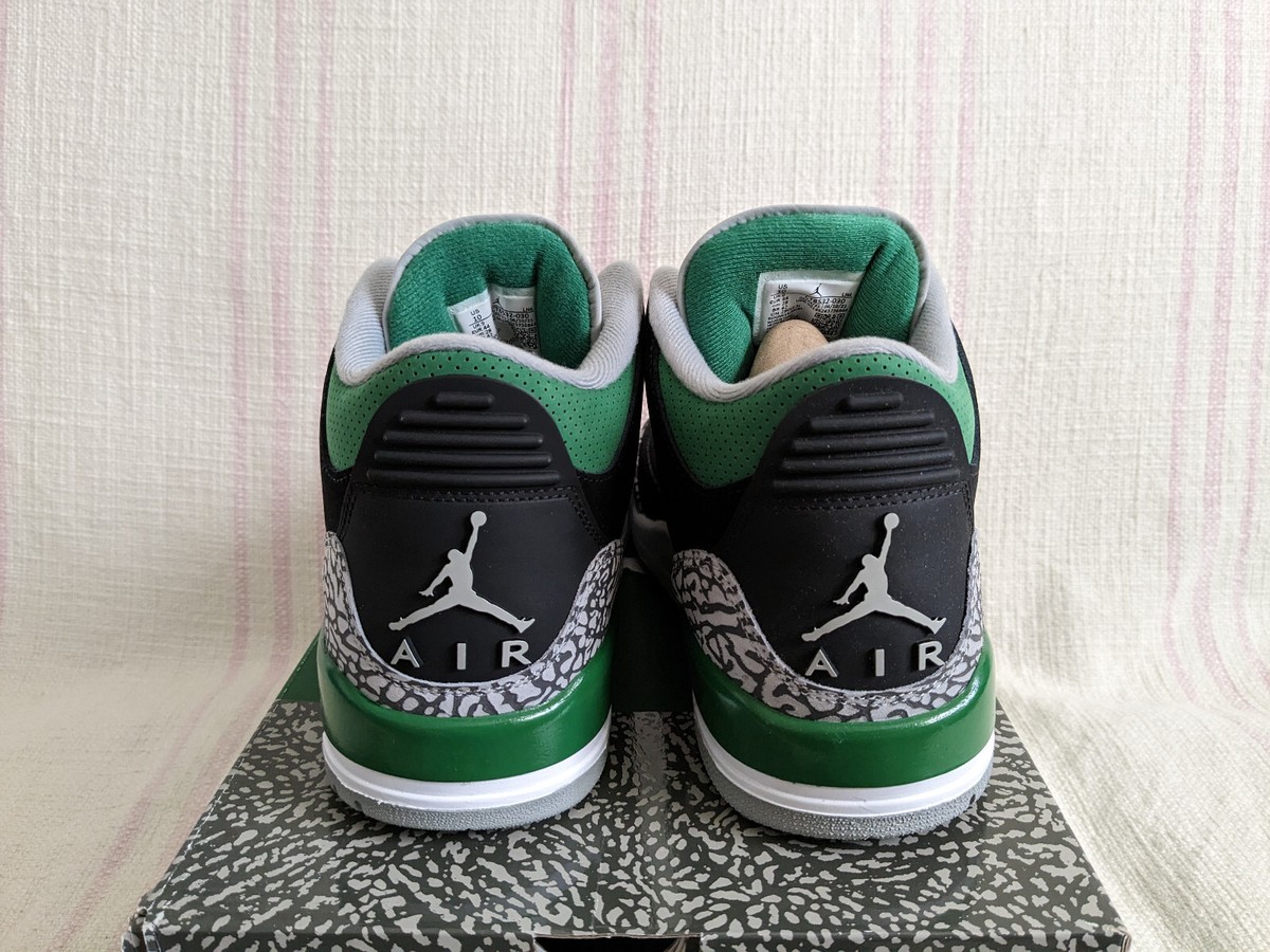Nike Air Jordan 3 Retro Pine Green Black AJ3 CT8532 030 Men's Shoe