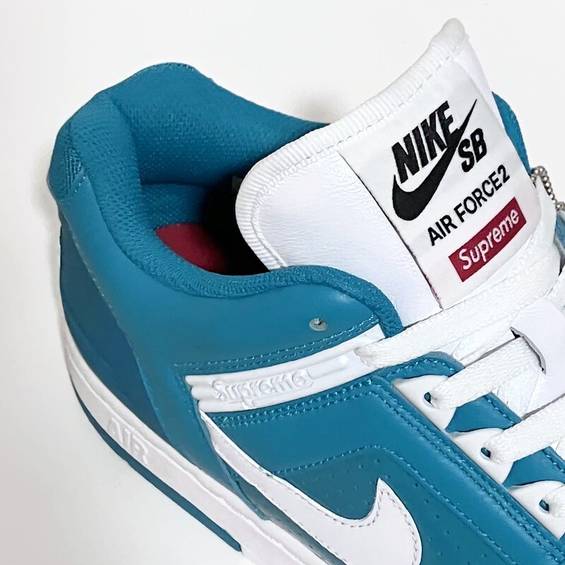 Size 8.5 - Nike Supreme x Air Force 2 Low Teal for sale online | eBay