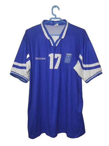 GREECE 2006 2008 HOME SHIRT JERSEY ADIDAS 072512 sz M MEN PLAYER