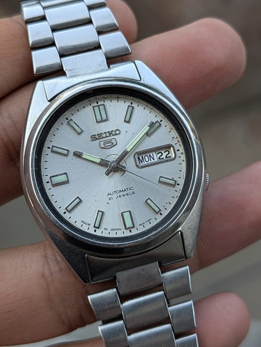 Seiko 5 Automatic 7S26-3040 21 Jewels SNXS Dial Vintage Men's