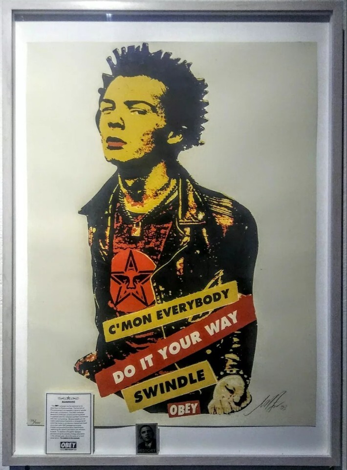 Sid Vicious Print 2003 Obey Giant Shepard Fairey Signed Artwork