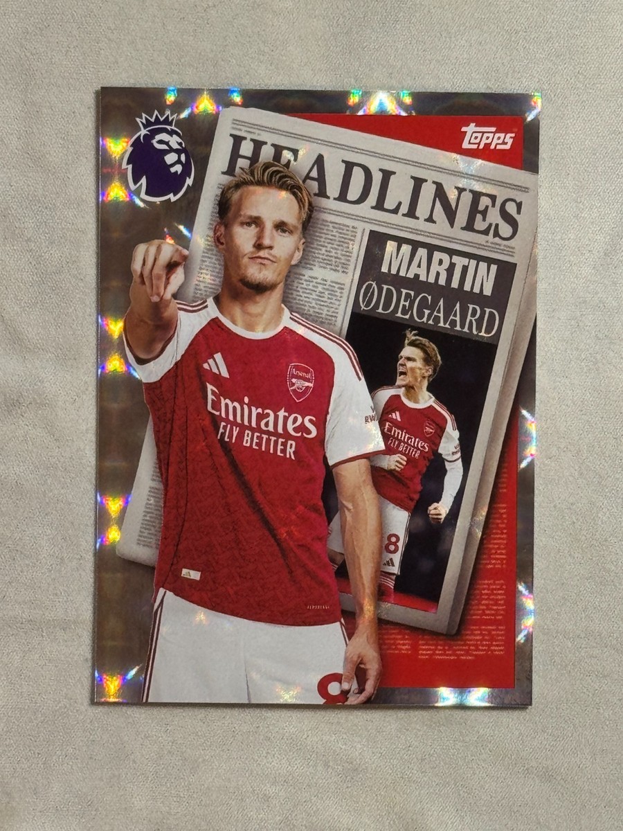 2025-26 Topps Premier League EPL Headlines Martin Odegaard #441