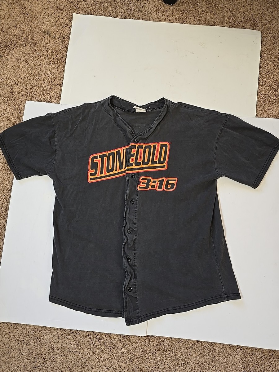 Vintage 90s WWF Stone Cold Steve Austin 3:16 Skull Baseball Jersey