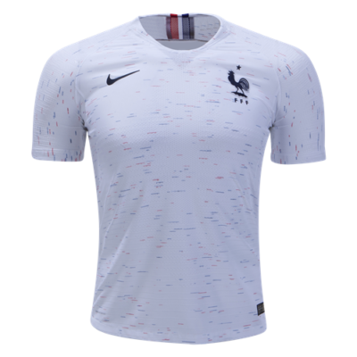 2018 World Cup of Soccer Team France FIFA Away Replica White