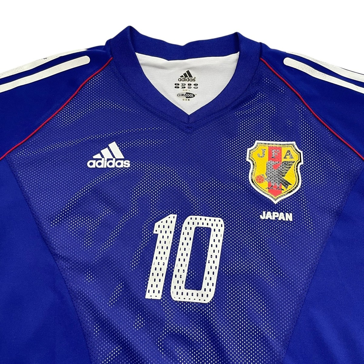 RARE VTG ADIDAS JAPAN NATIONAL TEAM NAKAYAMA #10 SOCCER JERSEY