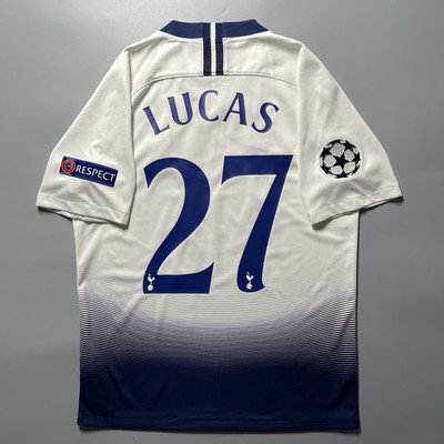 TOTTENHAM NIKE 2018/2019 SOCCER HOME JERSEY #27 LUCAS MOURA SIZE