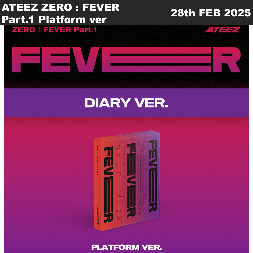 ATEEZ ZERO : FEVER Part.1 Platform ver QR+Photocard+Etc+Tracking