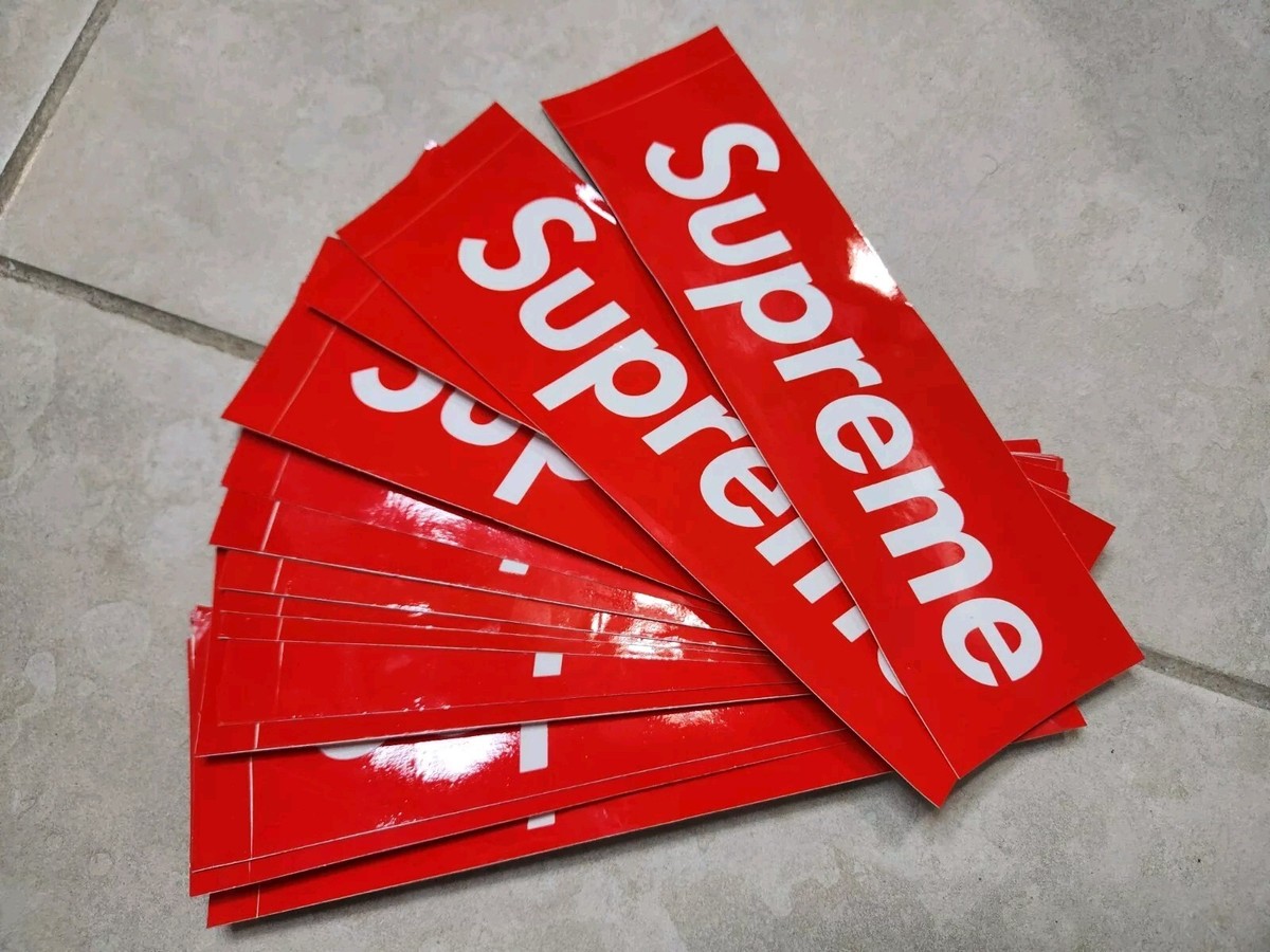 Supreme Red Box Logo Sticker 100% Authentic Lot Of 14 FREE