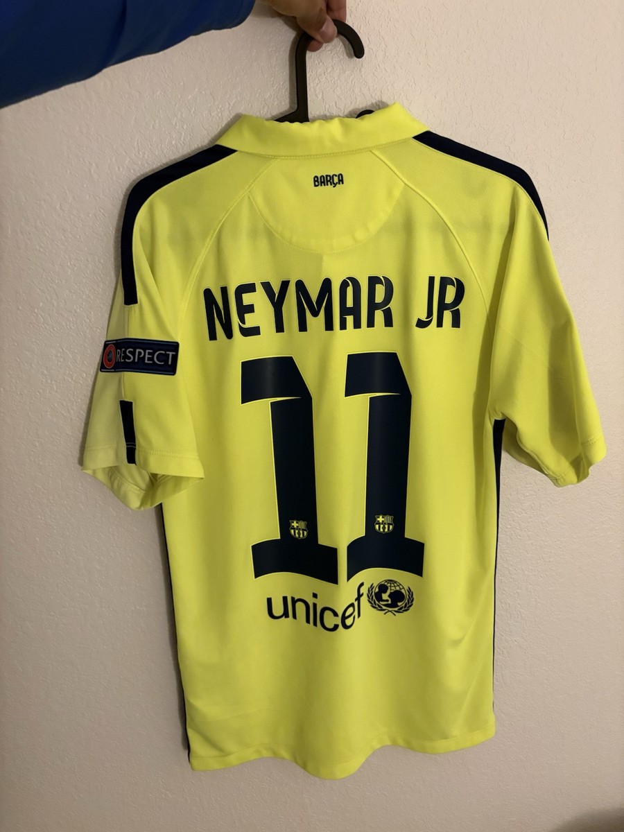 Neymar jr 2014-15 FC Barcelona Third Jersey Small | eBay