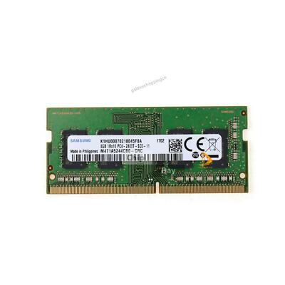 Samsung 4GB 1RX16 DDR4 PC4-19200 2400T 260pin SODIMM Memory RAM