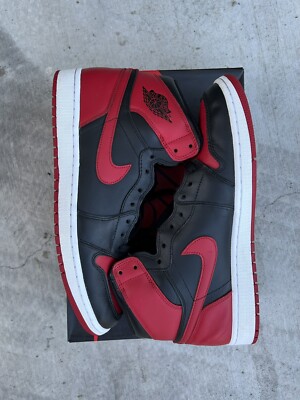 Nike Air Jordan 1 Retro High OG Bred 2013 555088-023 With Box Size