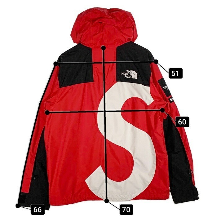 Supreme X THE NORTH FACE S Logo Mountain Jacket NP62002I Red Size