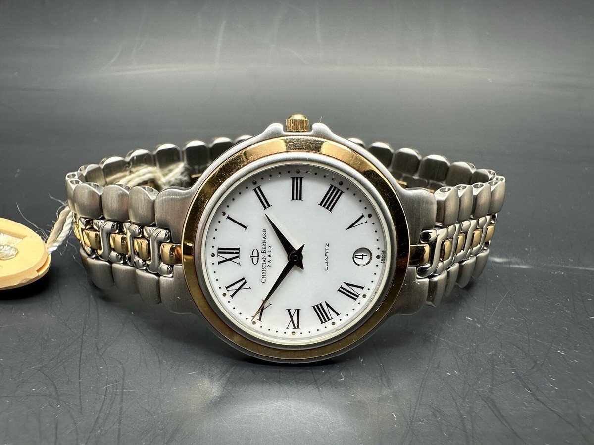 NEW OLD STOCK MIDSIZE SS/GOLD TONE CHRISTIAN BERNARD PARIS